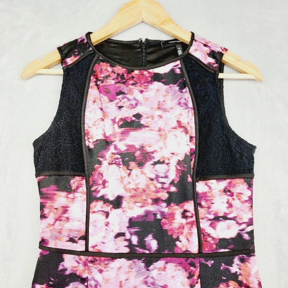 Robert Rodriguez Erika Printed Abstract Fit & Flare A-Line Dress P4472 View 5